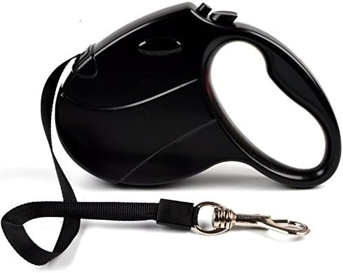 Retractable Dog Leash, 16 ft Dog Walking Leash for Medium Small Dogs and Cats Maximum Tension Force of 50lbs, Tangle Free (16.5 FT, 01 Black)