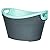 Igloo Insulated Party Bucket, 20 quart/18.9 L, Charcoal Seafoam Green/Translucent