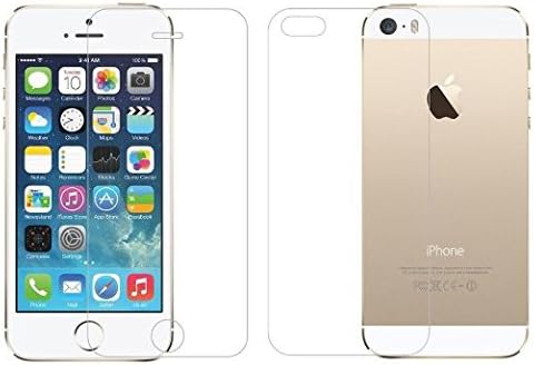 IVVO Ultra-Thin Tempered Glass Screen Protector for iPhone 5S / 5 / SE - Front and Back