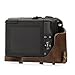 MegaGear Canon EOS M100, M200 (15-45mm) Ever Ready Leather Camera Case and Strap, with Battery Access - Dark Brown - MG1326