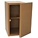 Denovo Audio Knock-Down MDF 0.56 cu. ft. Bookshelf Speaker Cabinet