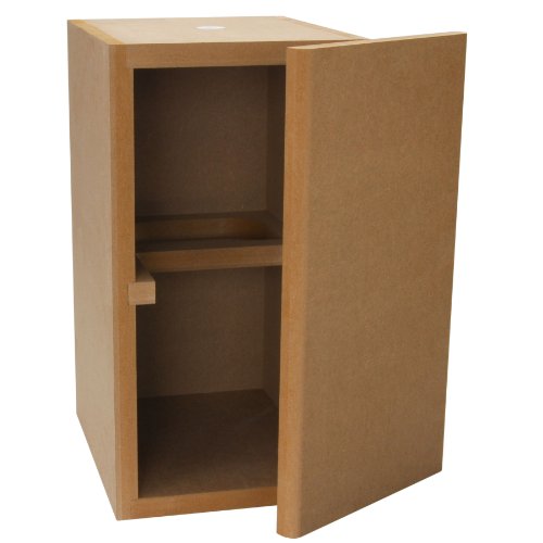 Denovo Audio Knock-Down MDF 0.56 cu. ft. Bookshelf Speaker Cabinet