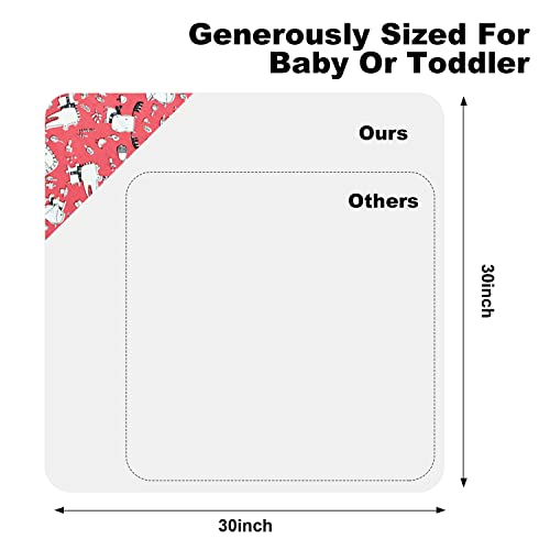 SWEET DOLPHIN Bamboo Baby Bath Towel Ultra Absorbent Soft Hooded