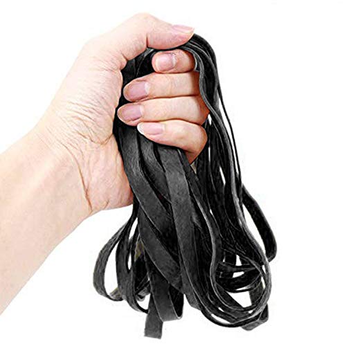 Rubber Bands, 35 Pieces Large Heavy Duty Elastic Rubber Bands for Office Home School, Strong Durable Wide for Industrial" (Black) - Thumbnail 5