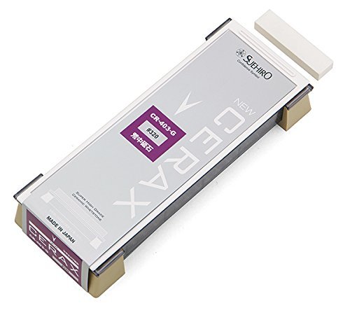Suehiro whetstone NEW CERAX CR-403-Y: Home size sharpening stone #320, Soaking stone: 7.20 x 2.48 x 0.78 