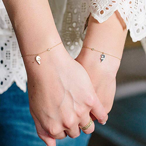 Friendship Bracelet Gold Two Hearts Bracelet Joma Jewellery A