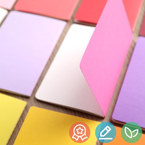 Koogel 32 Stück Kleine Blanko Notizbücher, Notizbuch Journal Tagebuch Notizblöcke Schulhefte 14cm x 9cm Notizbücher mit Kraftpapier-Einband 16 Farben