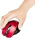 Amazon Basics Compact Ergonomic Wireless PC Mouse with Fast Scrolling - Red
