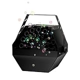 Automatic Bubble Machine - Upgraded Version Adjustable Speed Professional Bubble Machine with High Output, Automatic Blowing Bubble Blower with ON/OFF Remote Control for Stage Party Wedding Children