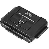 WEme USB 3.0 to SATA/IDE Adapter with Universal 2.5"/3.5" Hard Drive Disk Converter for HDD/SSD &amp; IDE HDD, Support 6TB and One-Touch Backup, Include 12V 2A Power Adapter + USB 3.0 Cable for Laptop