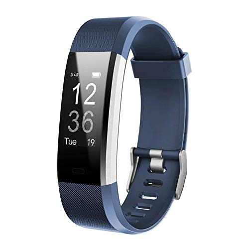 Letsfit Fitness Tracker HR, Activity Tracker Watch with Heart Rate Monitor, IP67 Standard Smart Bracelet with Calorie Counter Pedometer Watch for Android and iOS