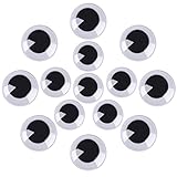 Outus Wiggle Googly Eyes Self-adhesive for Art Craft Projects, 40 mm and 50 mm, 20 Pieces