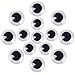Outus Wiggle Googly Eyes Self-adhesive for Art Craft Projects, 40 mm and 50 mm, 20 Pieces