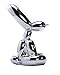 Balloon Bunny Statue 10 In. Silver Metallic Finish Balloon Animal Art sculpture figurine 5.5