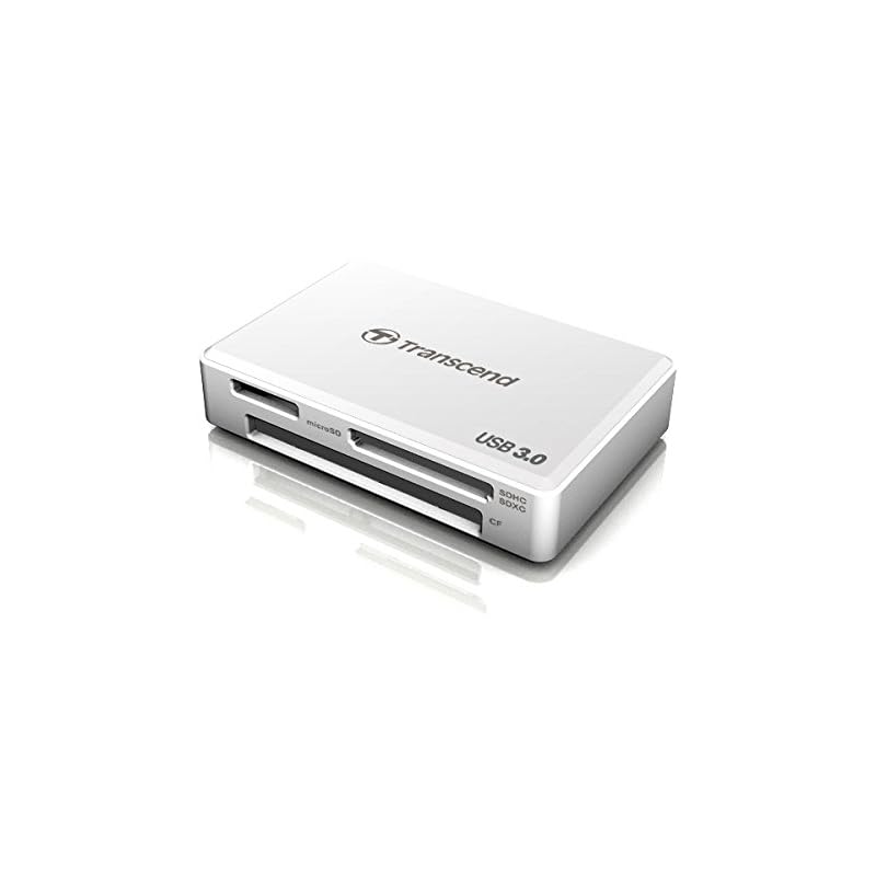 Transcend USB 3.0 Super Speed Multi-Card Reader for SD/SDHC/SDXC/MS/CF Cards (TS-RDF8W)