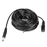Sumpple 12V (DC 5.5mm X 2.1mm) Extension Power Supply Cable 33 Feet Compatible for regular AC/DC power supply adaptor