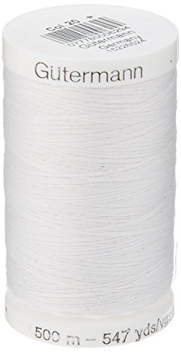 Gutermann 24333 Sew-All Thread 547 Yards-Nu White (2-Pack, White)