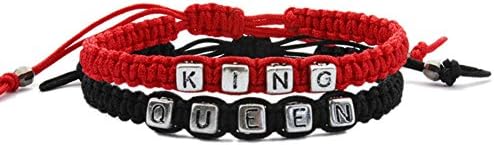 fashion quake Couple Leather Bracelets His and Hers Lover Bracelet Boyfriend and Girlfriend Jewelry
