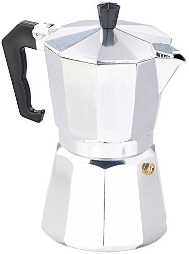 Cucina di Modena Espressokocher: Espresso-Kocher für 6 Tassen, für Gas, Elektro-Herd und Ceran-Feld (Mokkakanne) – Bild 3