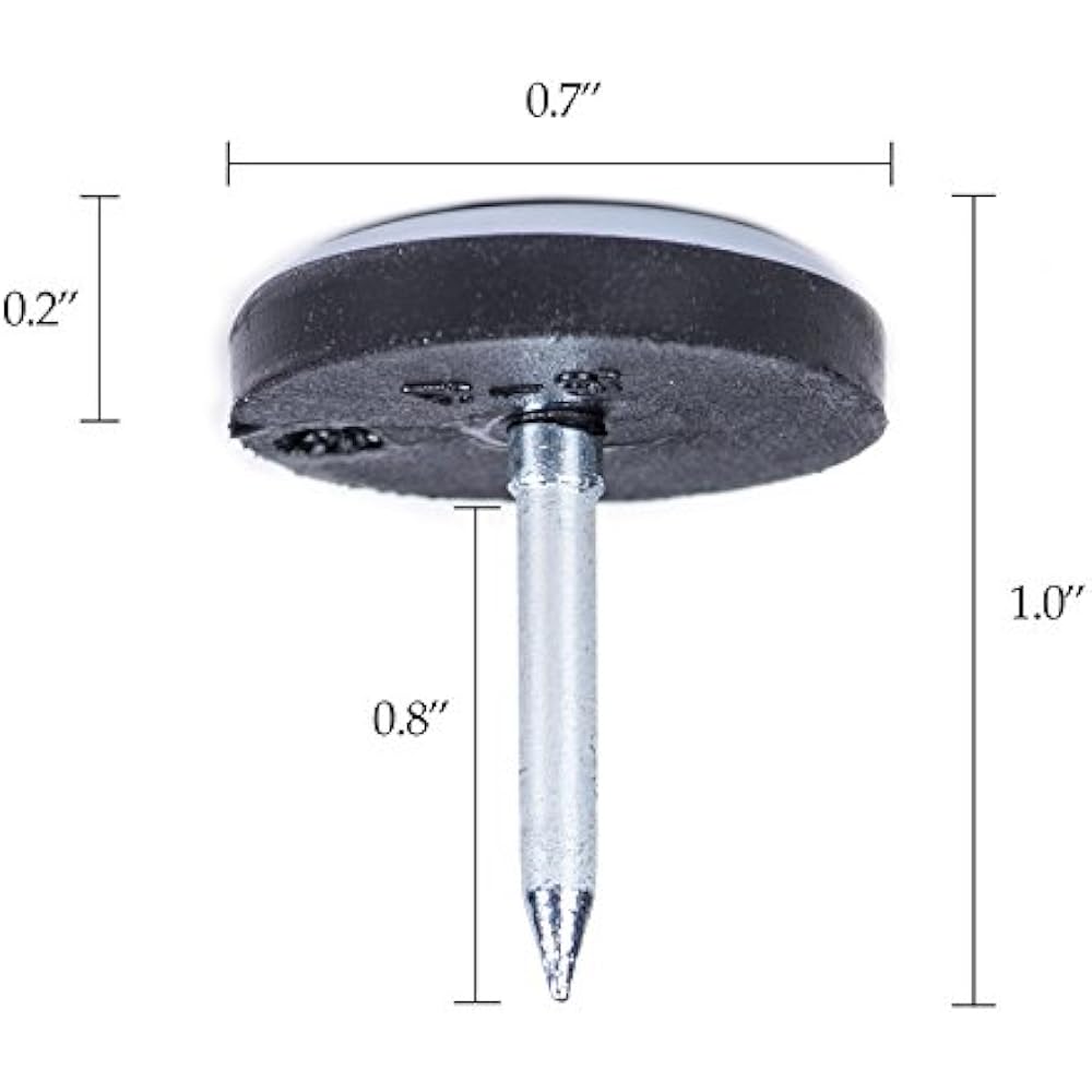 COZ 40 PCs Furniture Glides Sliders Nail On, Magic Chair Leg Glides