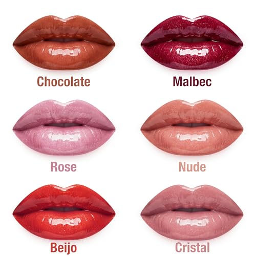 Gloss Labial Cristal Clear Kause Be | Brilho Natural com Ácido Hialurônico e Vitamina E | Hidratante, Textura Confortável e Não Pegajosa | Pode Usar Sozinho ou Sobre Batom (Nude Seduction -)
