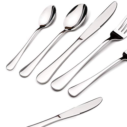 Acnusik Stainless Steel Flatware Service for 8, Utensils Cutlery