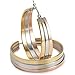 Jstyle Jewelry Stainless Steel Tri-color Big Hoop Earrings for Women (35MM (Diameter))