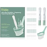 Frida Fertility All-in-One Ovulation &amp; Pregnancy Test Kit, Reusable Pee Cup | 30 Easy At-Home LH Strips, 2 Pregnancy Tests, Ovulation Tracker &amp; Reusable Pee Cup