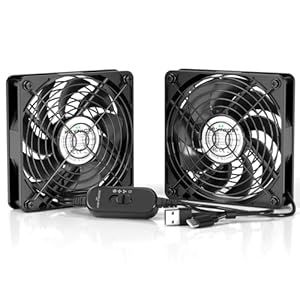 Keynice 冷却ファン usbファン 扇風機 静音 強力2000RPM 小型 KN-1725P