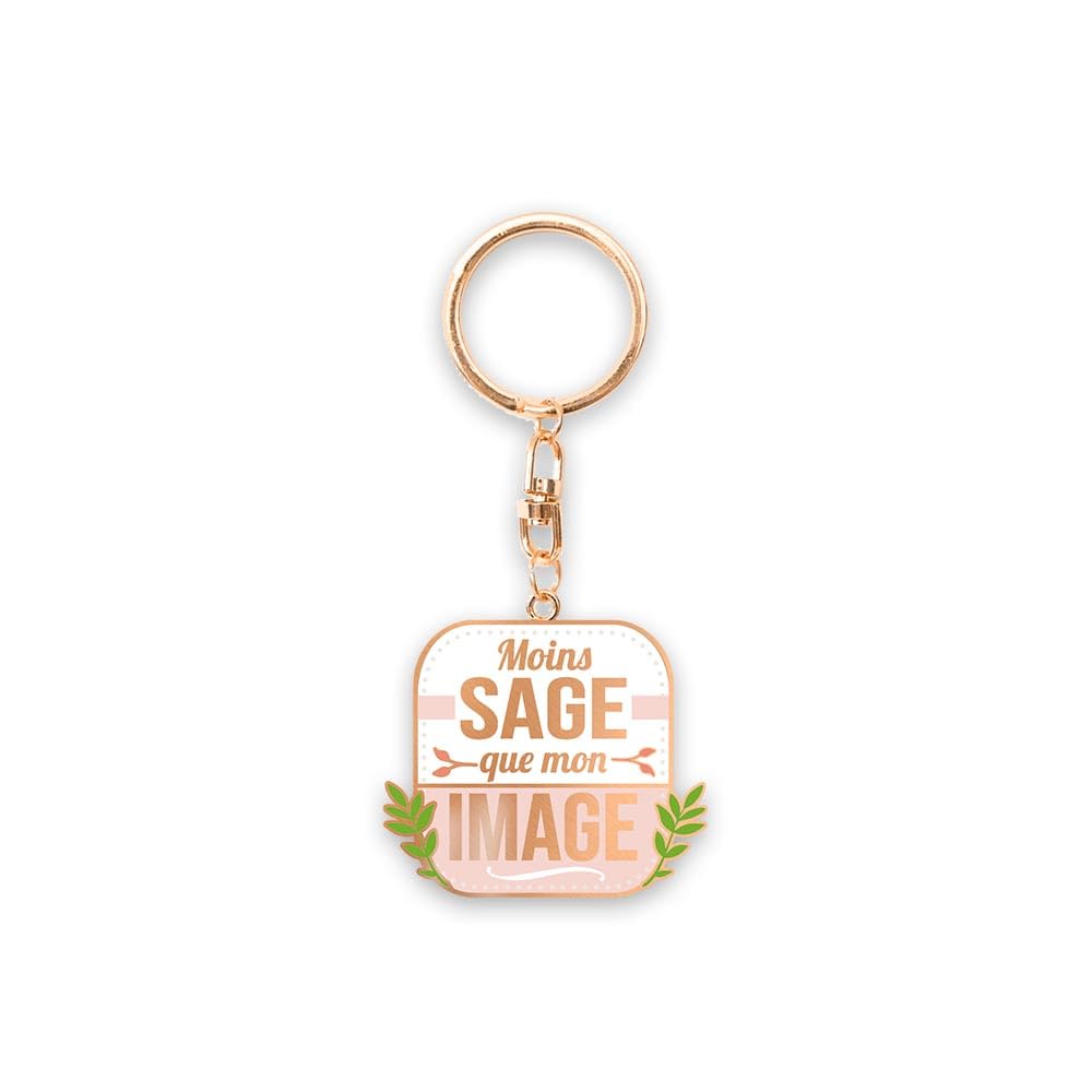 Keyring Casserole Collection "Coins Sage Que Mon Image" (French Language)
