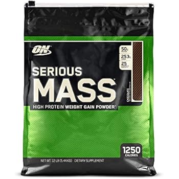 OPTIMUM NUTRITION Serious Mass Weight Gainer Protein Powder, Chocolate, 12 Pound