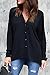 Sunfury Women Cuffed Long Sleeve Button Down Shirts Casual V Neck Blouses Tops