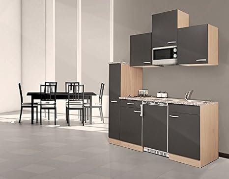 respekta KB180BGMIC - Bloque de cocina (180 cm, haya, incluye ...