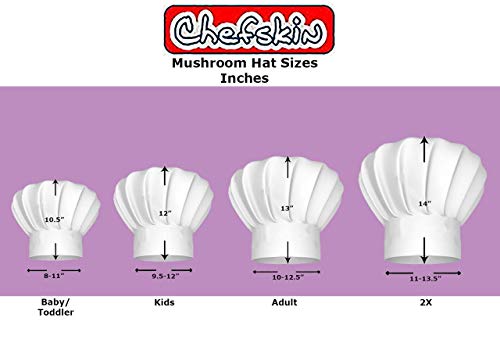 Baby Toddler White Chef Hat Adjustable Fits Babies Newborns Toddlers 06-18 Mos