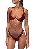 PiePieBuy Top Fashion Sexy Tie Side Pantie Triangle Thong Push Up Bikini Swimsuit Set