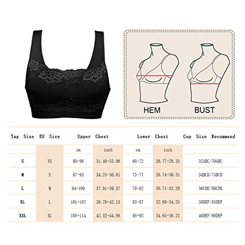 Ondergoed Dames Sportbeha Kanten Beha 1/2/3 Pak Ademend Comfortabel voor Yoga Fitness Training - Image 6
