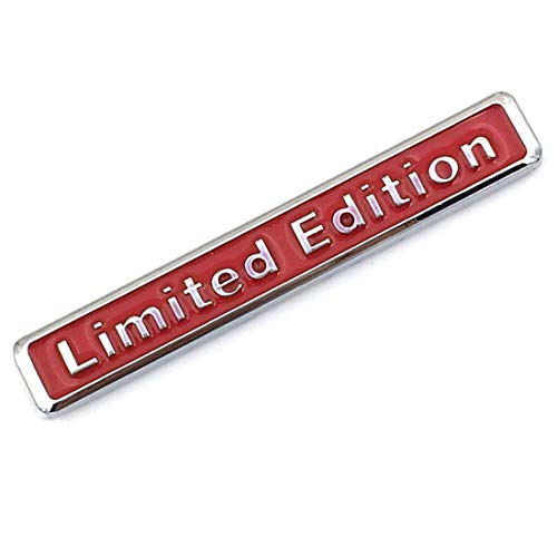 Careflection 3D Limited Edition Small Red Badge Emblem Sticker Decal for All Car Bike SUV Mobile Laptop (6.4 x 1cm)
