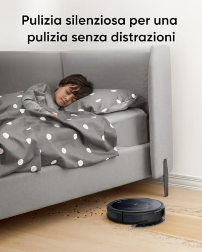 G50 Robot Aspirapolvere ibrido con Aspirazione 4.000 Pa, Navigazione Dinamica, Panno Mop per la Pulizia di Superfici Leggere, ideale per Peli di Animali Domestici, Pavimenti Duri e Tappeti