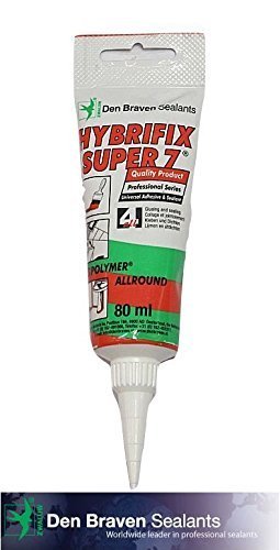Click Here to See More Images Hybrifix Super 7, Professional All Purpose Adhesive Sealant, CLEAR, 80ml