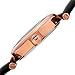 Burgi Diamond Accented Flower Dial Watch - 4 Diamond Hour Markers On Genuine Leather Strap - BUR128