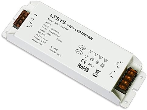 Ledbuy360 1-10V/Push DIM LED Intelligent Dimming Driver 75W 3.12A 24VDC for LED Controller