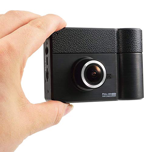 B60 Powpro Pcam PP-B60 FHD 1080P GPS Dual Car Dash Cam 2.31 inch 170° Wide Angle Dashboard Camera Recorder with G-Sensor, HH-B60, Black