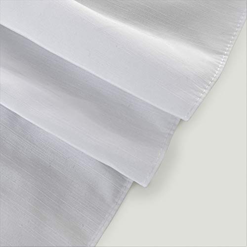 Biscaynebay Wrap Around Bed Skirts for King & Cal King Beds with Long Drop of 18", White Elastic
