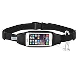 Running Belt Waist Pack, Mercase Outdoor Sweatproof Reflective Sports Waist Belt Bag with Transparent Touch Screen Window for iPhone 6S/6/6 Plus Samsung S7 Smartphones