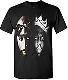 Graphic T-Shirts Hip Hop Legend Tupac Biggie Rappers Face (2X-Large)