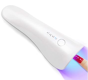 lampara de unas recargable led uv portatil inalambrica secador de unas mini lampara de curado de unas con temporizador para unas de manos y dedos