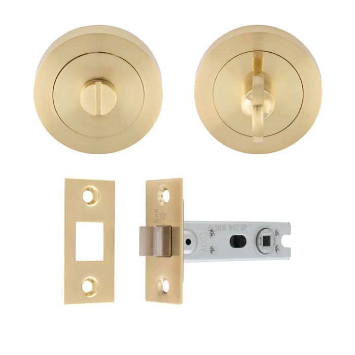 Ultimate Door Privacy Pack in Satin Brass