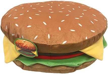 Food Pillows Cheeseburger 15" x 15" Plush Toss/Throw