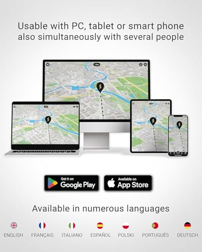 PAJ GPS Easy Finder – Human Tracking Device, GPS Tracker for Kids, Elderly, Seniors, Dementia, Alzheimer, up to 14 Days Battery Life, Real Time GPS Tracker, SOS Emergency Button & Shutdown Alarm