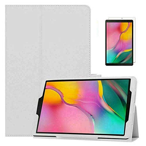 Leather Flip Cover Stand Plain Folio Case for Apple iPad Air 1 2 5th 6th Gen 9.7 (For Apple iPad (6th Generation), White)